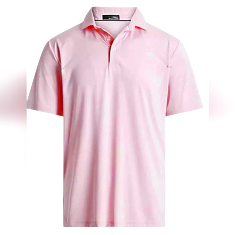 RLX Ralph Lauren Men's Golf Performance Polo Shirt Light Pink Dri‎ Fit Sport L